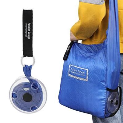 Nova Bolsa Sacola de Compras Mágica de Enrolar Reutilizável To Roll Up