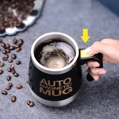 [OFERTA 🔥] Caneca Mixer Elétrica Self Stirring Mug Café Leite
