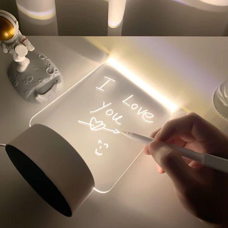 OFERTA! Luminária Lousa 3D Quadro De Mensagem