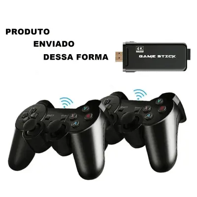 Video Game Stick com 2 Controles Sem Fio