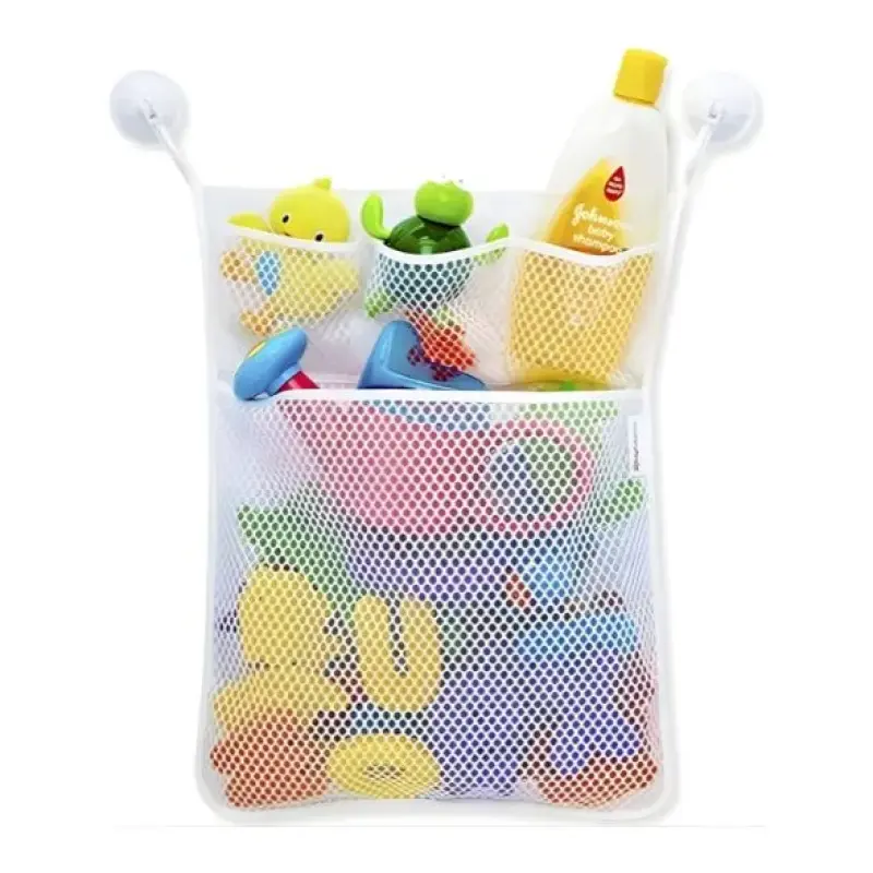 Organizador de Brinquedos Infantil em Rede para Banheiro