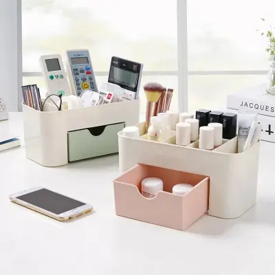Organizador Multifuncional Maquiagem Cosméticos e Porta Treco com Gaveta