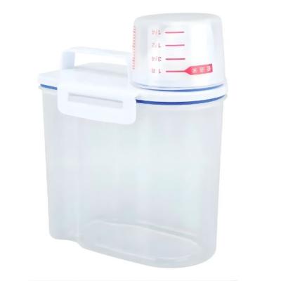 Organizador Pote Hermético com Copo Medidor para Mantimentos 1,5L