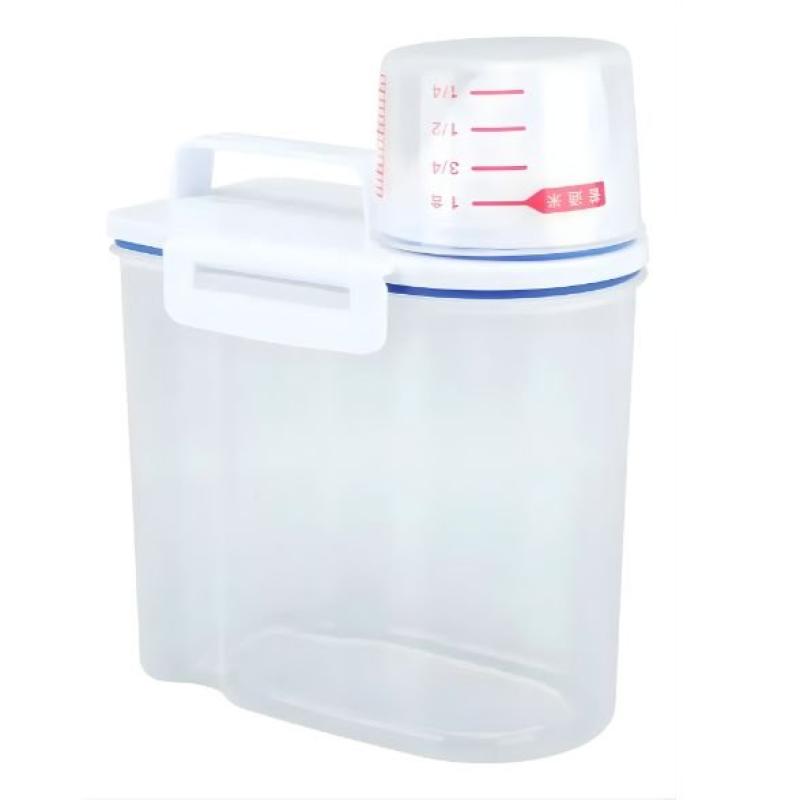 Organizador Pote Hermético com Copo Medidor para Mantimentos 1,5L