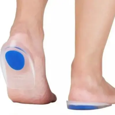 Palmilhas Gel Ortopédicas de Silicone para Fascite Plantar e Esporão de Calcâneo – Kit com 2
