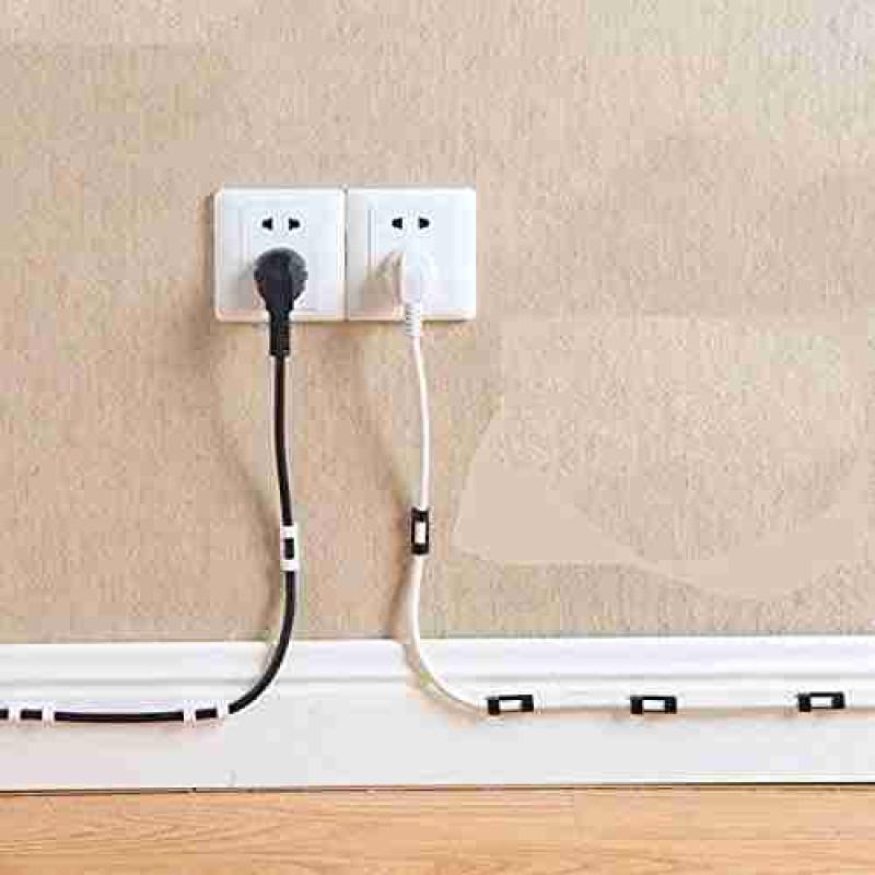Passa Fio Fixador Organizador de Cabos – Kit com 10