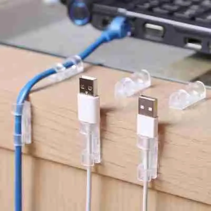 Passa Fio Fixador Organizador de Cabos – Kit com 10