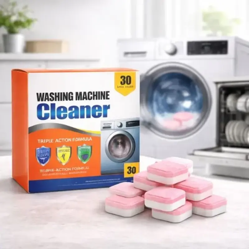 Pastilha Tablete Limpeza Máquina Lavar Roupa e Louça – Kit 30 Unidades