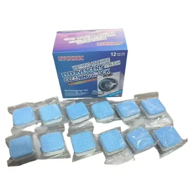 Pastilhas de Limpeza para Máquina de Lavar Roupa e Lava-Louças – Kit com 12