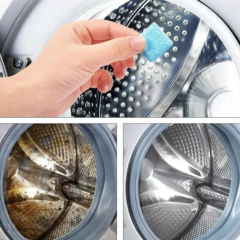 Pastilhas de Limpeza para Máquina de Lavar Roupa e Lava-Louças – Kit com 10