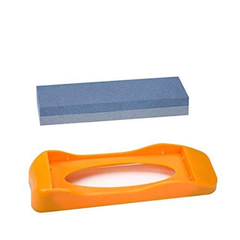 Pedra Para Afiar Amolar Facas e Lâminas Com Base