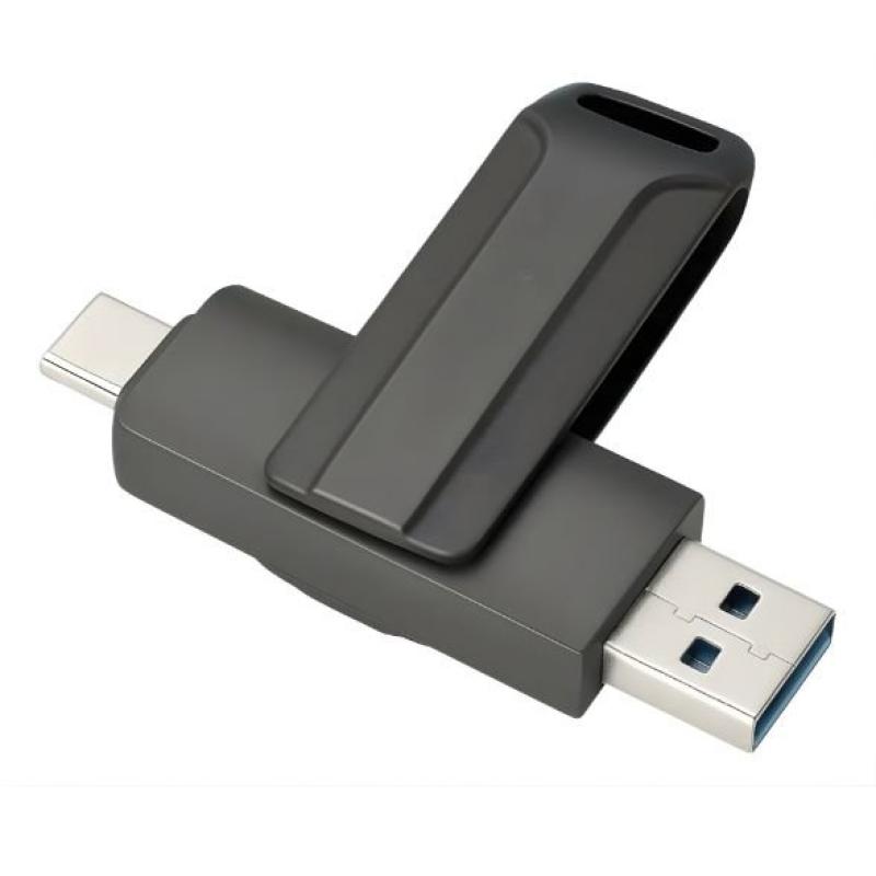 Pen Drive 2 em 1 – 128GB USB e Tipo-C Compatível com Android