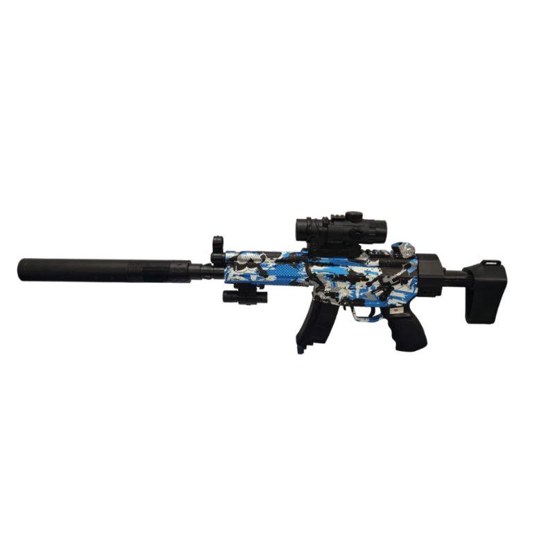 Pistola Lançador de Bolinha de Gel Automática Recarregável MP5 Com Laser
