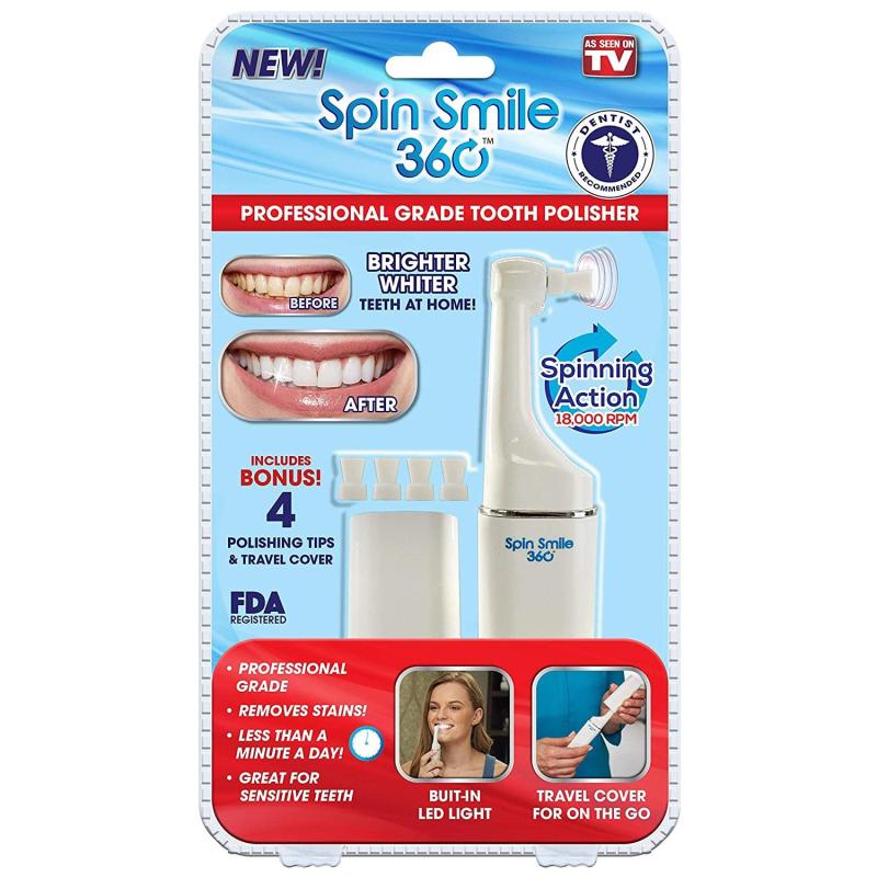 Polidor de Dentes – Branqueador Clareamento e Limpeza Dental Elétrico 360