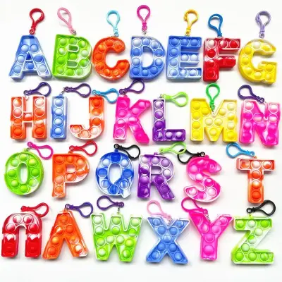Pop It Chaveiro Formato Letras