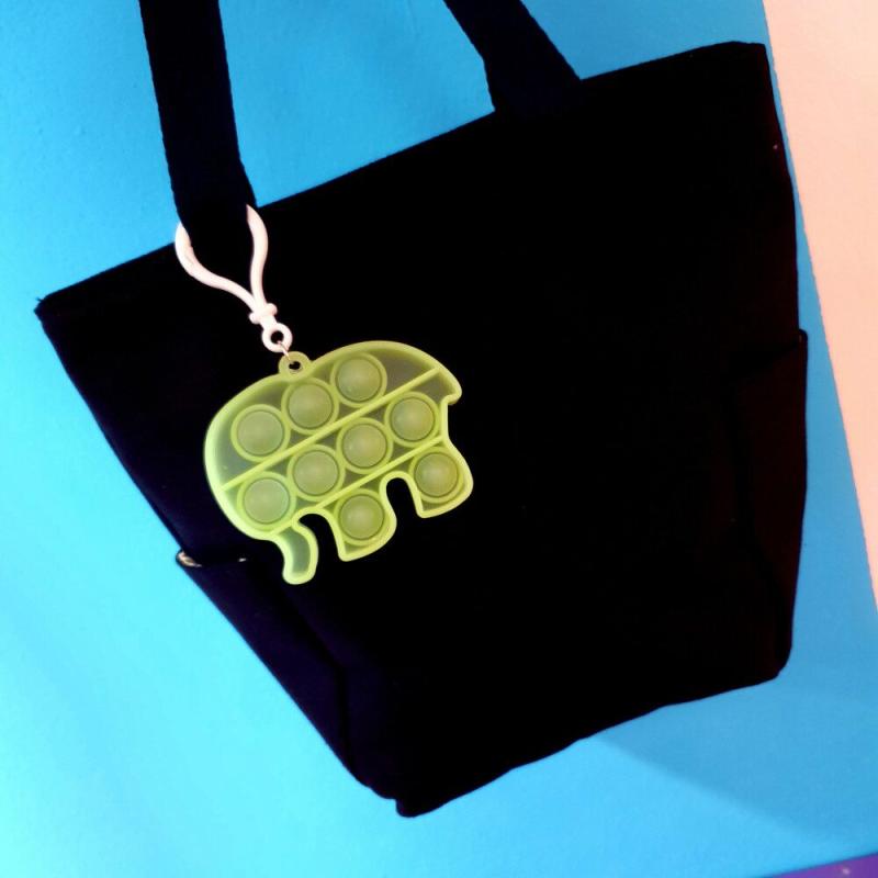 Pop It Chaveiro Neon Brilha no Escuro