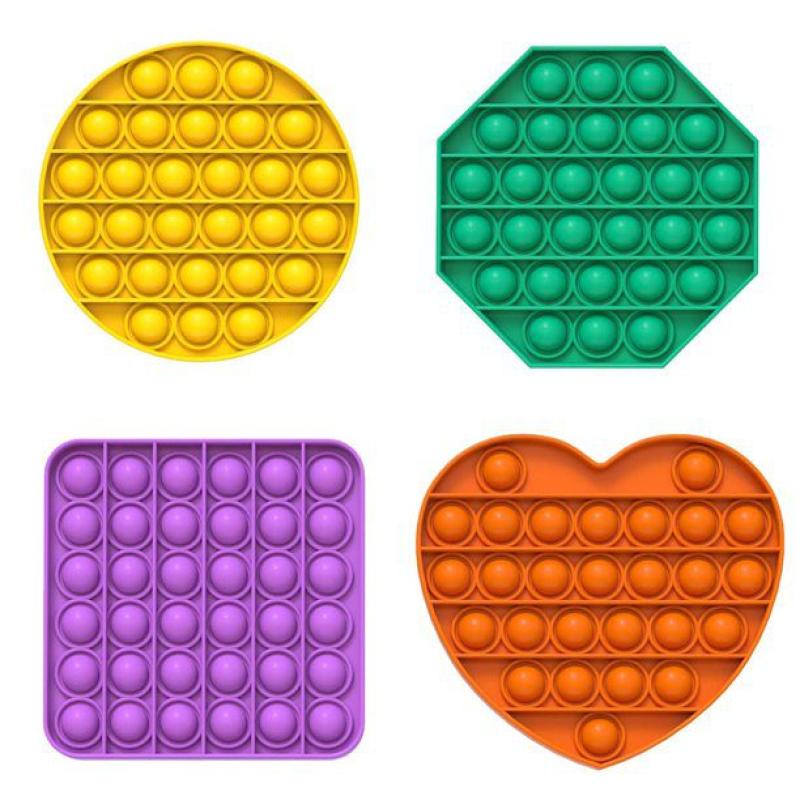 Pop It Fidget Brinquedo de Silicone de Apertar Anti Stress