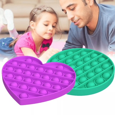 Pop It Fidget Brinquedo de Silicone de Apertar Anti Stress