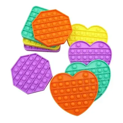 Pop It Fidget Brinquedo de Silicone de Apertar Anti Stress – Atacado