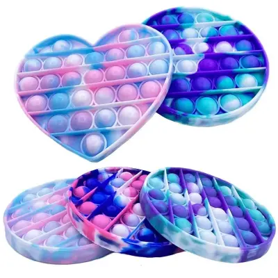 Pop It Fidget Tie-dye Camuflado Colorido – Atacado