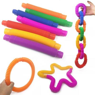 Pop Tube Fidget Toy Tubo Plástico Sifão Sensorial Grande