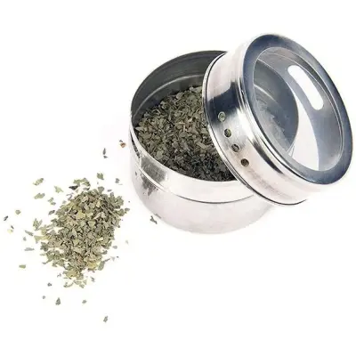 Porta Condimento Inox Magnético – 6 potes com Imã