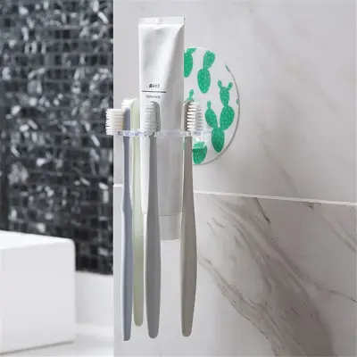 Porta Escova e Pasta de Dente Para Banheiro Suporte