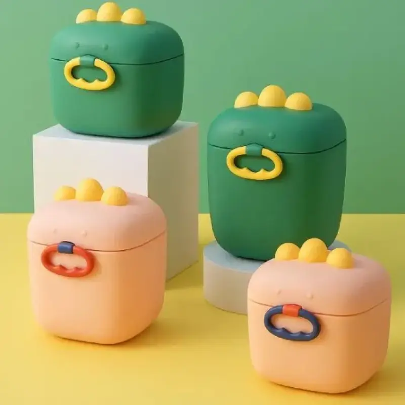 Porta Leite em Pó com Dosador Dino Infantil 400ml