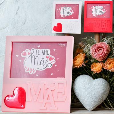 Porta Retrato Com Moldura Decorativo Mãe –  Foto 10×15