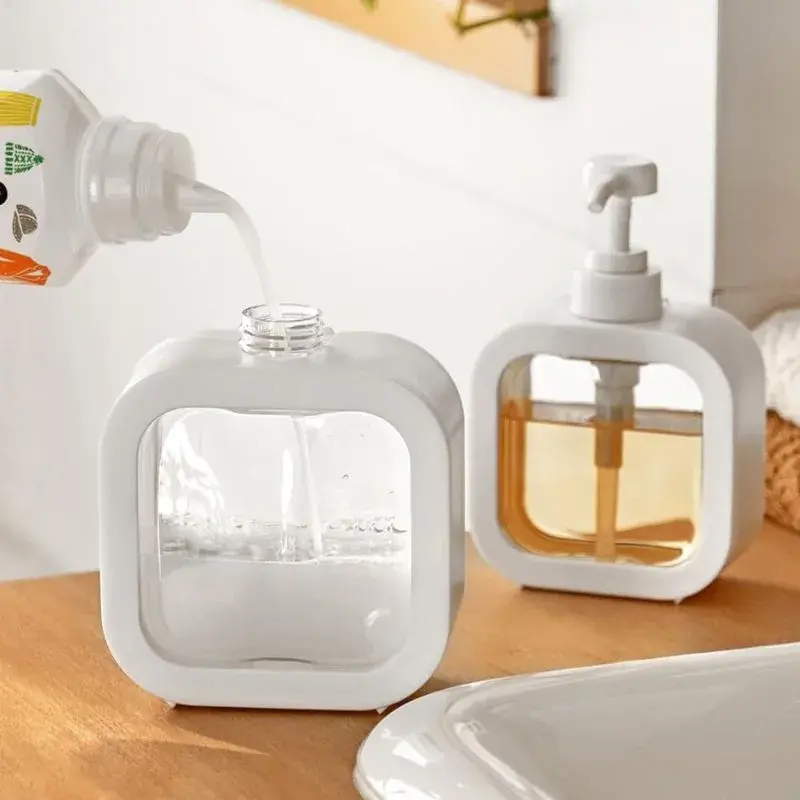 Porta Sabonete Liquido Minimalista 300ml – Branco
