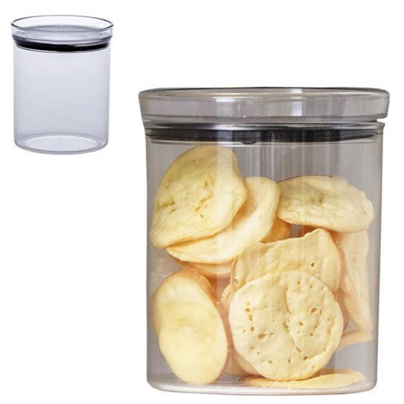 Pote Hermético Acrílico Redondo Lumini Empilhável 1000 ml