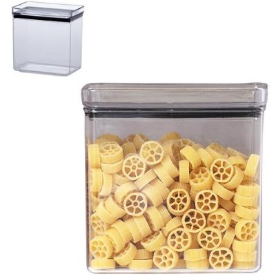 Pote Hermético Empilhável Lumini Retangular 1300ML Acrílico Cristal