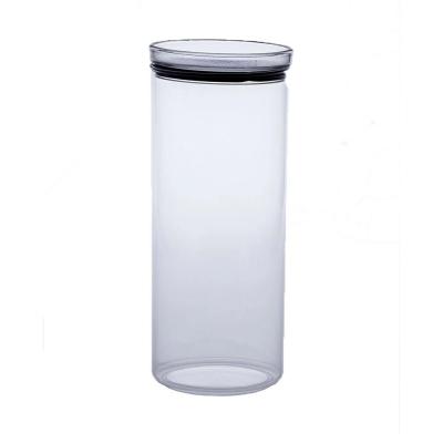 Pote Hermético Acrílico Redondo Lumini Empilhável 2200ml