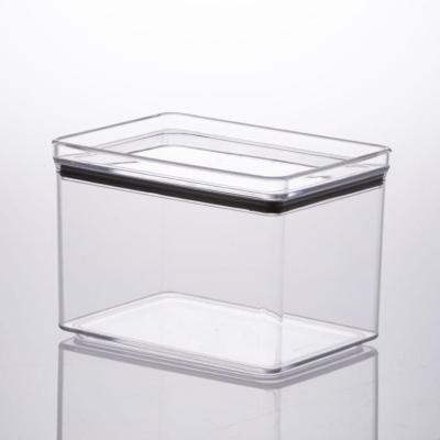 Pote Hermético Empilhável Lumini Retangular 1,8 Litros Acrílico Cristal