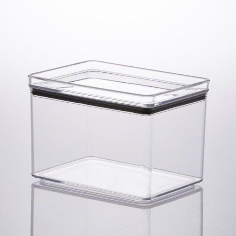 Pote Hermético Empilhável Lumini Retangular 1,8 Litros Acrílico Cristal