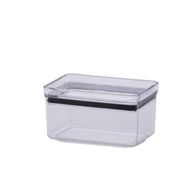 Pote Hermético Empilhável Lumini Retangular 580 ml – Acrílico Cristal