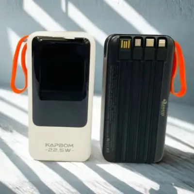 Power Bank 30000mAh Super Rápido com Lanterna LED