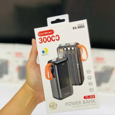 Power Bank 30000mAh Super Rápido com Lanterna LED