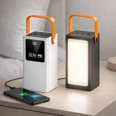 Power Bank 90000mAh Portátil Carregador Externo Universal Com Lanterna