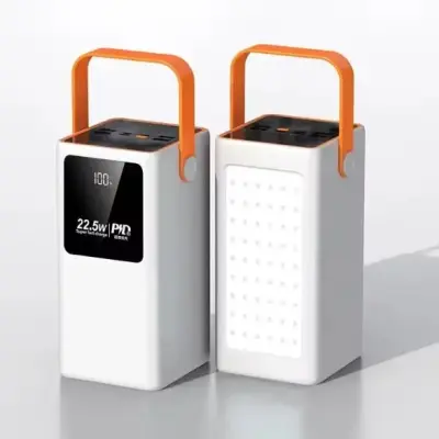 Power Bank 90000mAh Portátil Carregador Externo Universal Com Lanterna