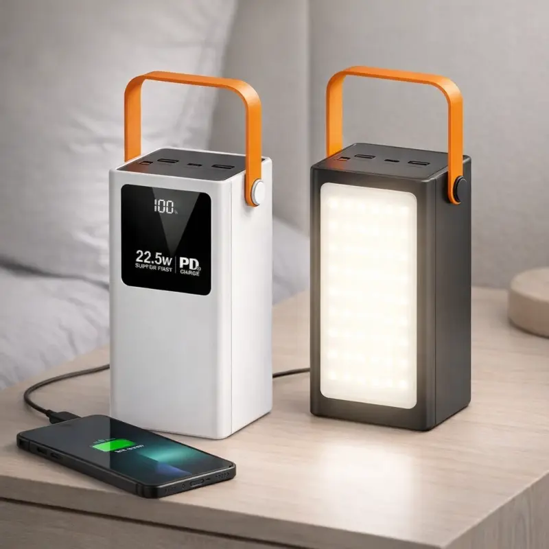 Power Bank 90000mAh Portátil Carregador Externo Universal Com Lanterna
