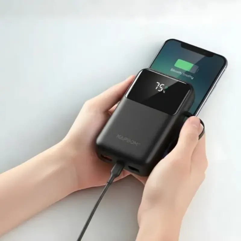 Power Bank Banco de Potência Portátil 20000mAh com Carregamento Rápido