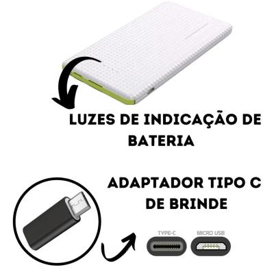 Power Bank Universal 5.000 Mah Compatível Android e IPhone