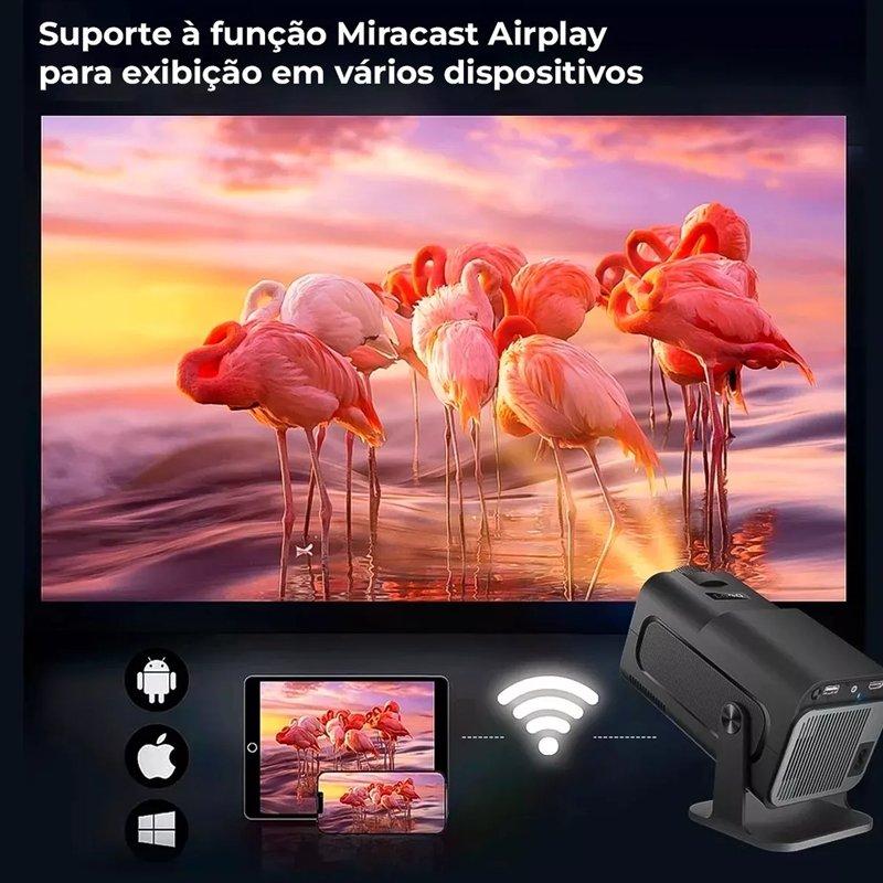 Projetor Full HD Wifi6 4k Android