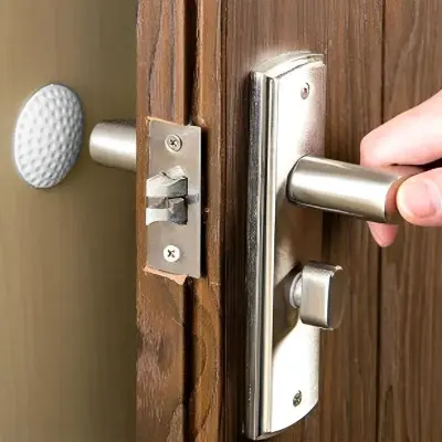 Protetor De Porta Em Silicone Com Fixação Adesiva