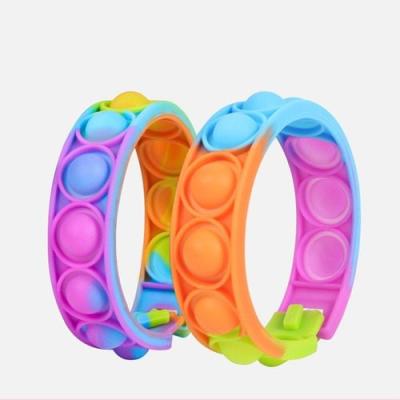Pulseira Pop It Fidget Brinquedo de Silicone Bracelete de Pop It
