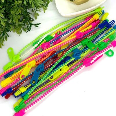 Pulseiras Braceletes de Zíper Coloridas