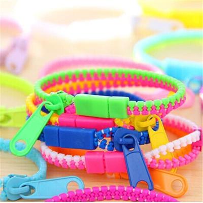 Pulseiras Braceletes de Zíper Coloridas