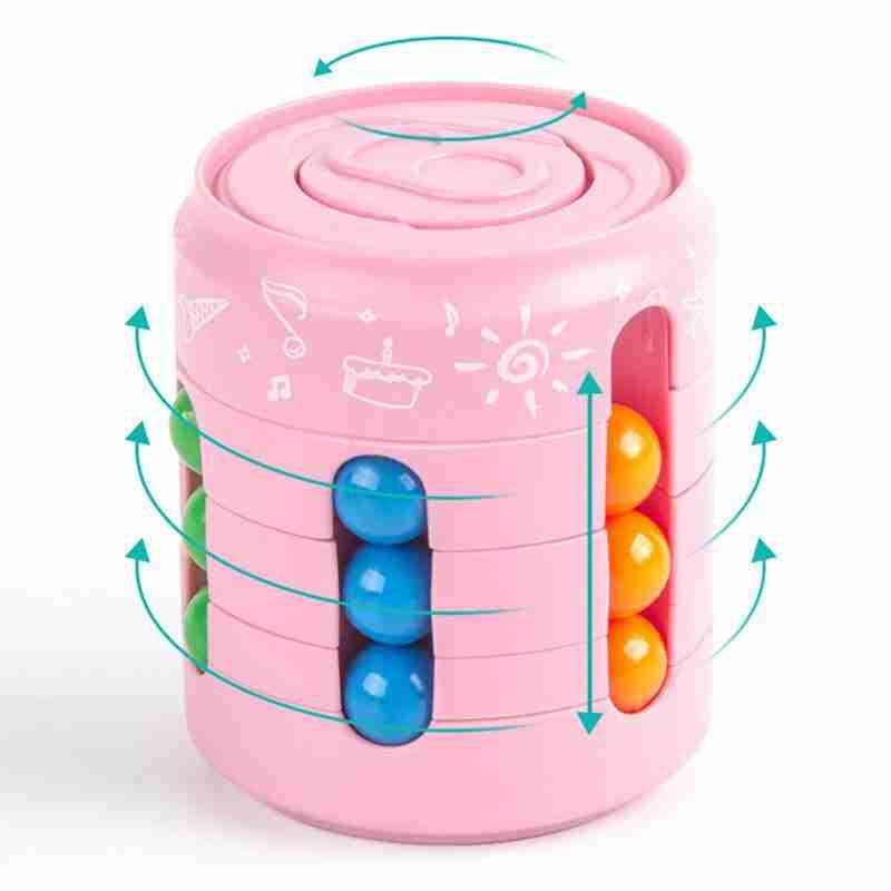 Puzzle Fidget Toy Cubo Infinito Giratório Latinha Anti Stress