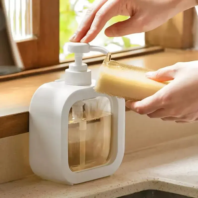 Porta Sabonete Liquido Minimalista 300ml – Branco